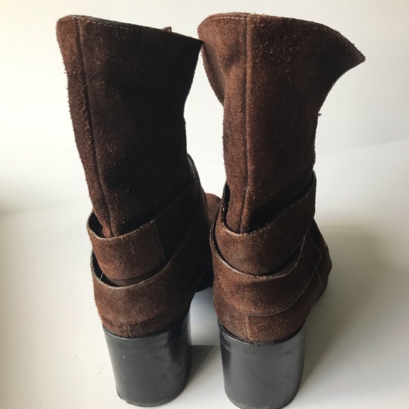 Roberto Del Carlo Brown Suede Boots - Picture 9 of 13